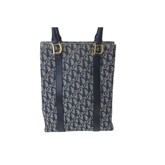 Christian Dior Handbag Bag Speedy Trotter Pattern Navy Blue - Picture 2 of 8